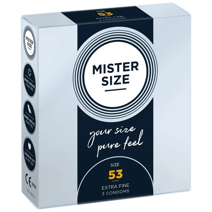 Mister Size MISTER SIZE pure feel Condoms size 53 mm 3 pack Male Sex Toys