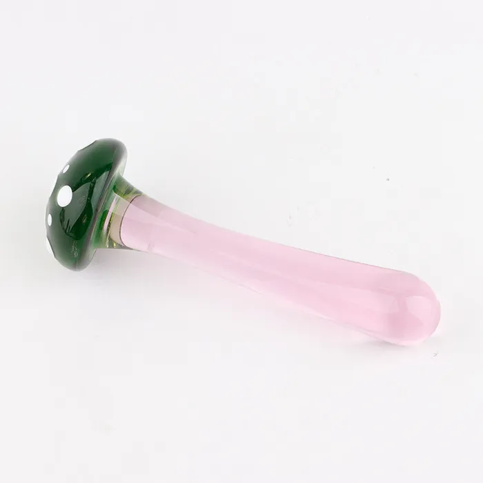  Mushroom Glass Anal Dildo Butt Plug Anal