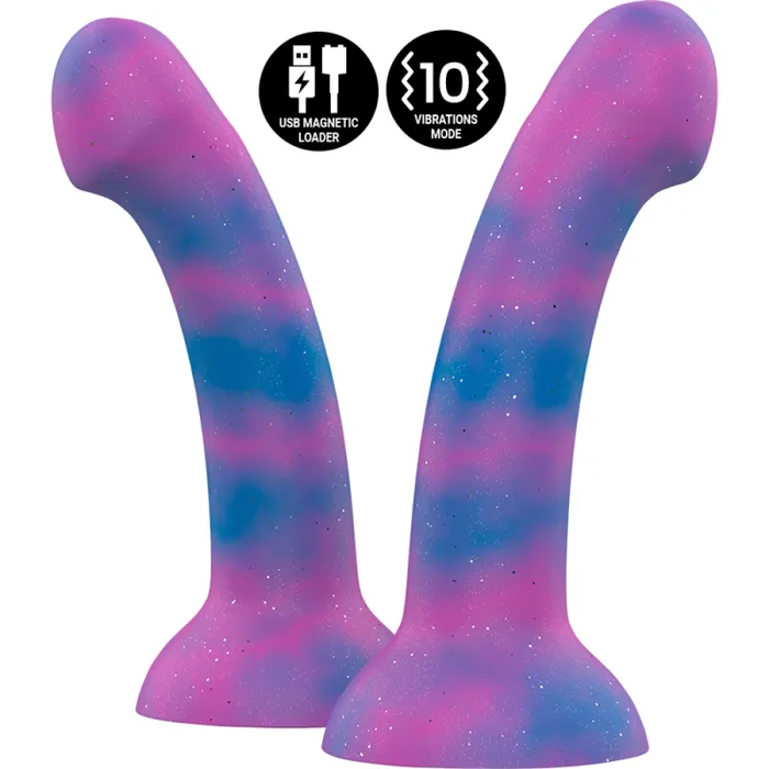 Mythology Female Sex Toys Dion Galactic Brocade Silicone Vibrating Dildo Size M