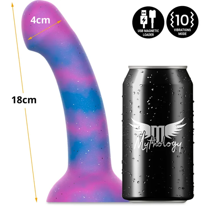 Mythology Female Sex Toys Dion Galactic Brocade Silicone Vibrating Dildo Size M