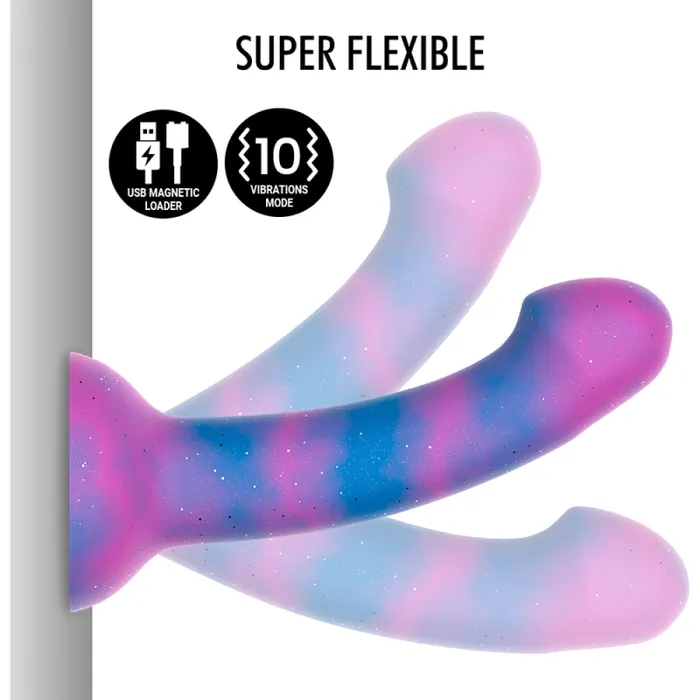 Mythology Female Sex Toys Dion Galactic Brocade Silicone Vibrating Dildo Size M