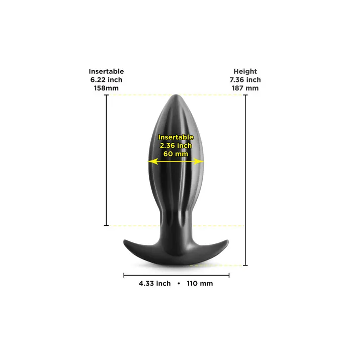 NS Novelties Male Sex Toys Renegade Bomba large flexible silicone anal dilator