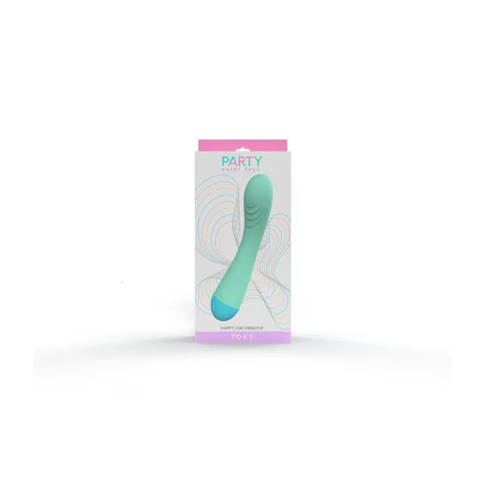 Party toys Vibrators Rechargeable silicone vibrator Toky blue