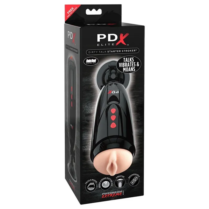 PDX Elite Dirty Talk Starter Stroker Pipedream Products Male Sex Toys