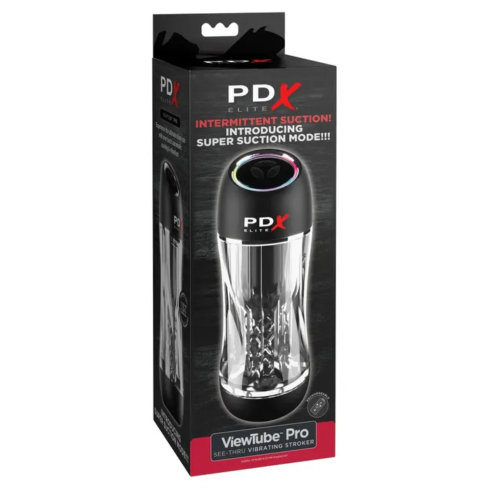 PDX Elite PDX Elite ViewTube Pro SeeThru Vibrating Stroker Male Sex Toys