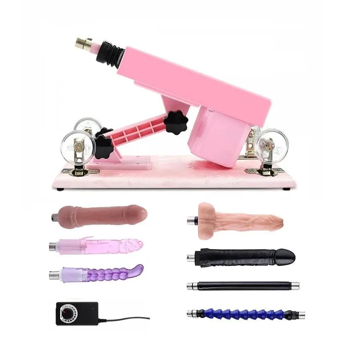 Pink Female Sex Machine with Dildo Accessories mysite Female Sex Toys