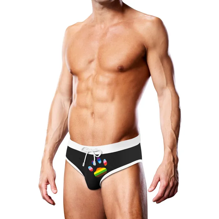 Prowler Prowler Swim Brief Black Oversized Paw Small Anal