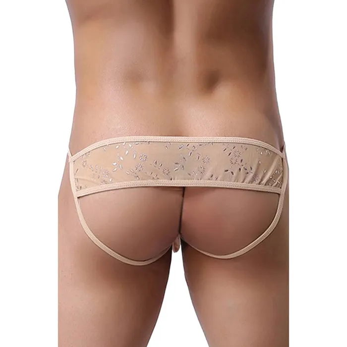 QLingerie Female Sex Toys Paris MP050 Flesh Open Buttock Mens Underwear