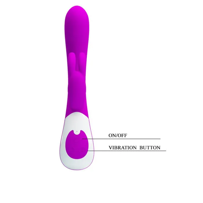 Rechargeable rabbit vibrator with two Harlan motors Pretty Love Female Sex Toys