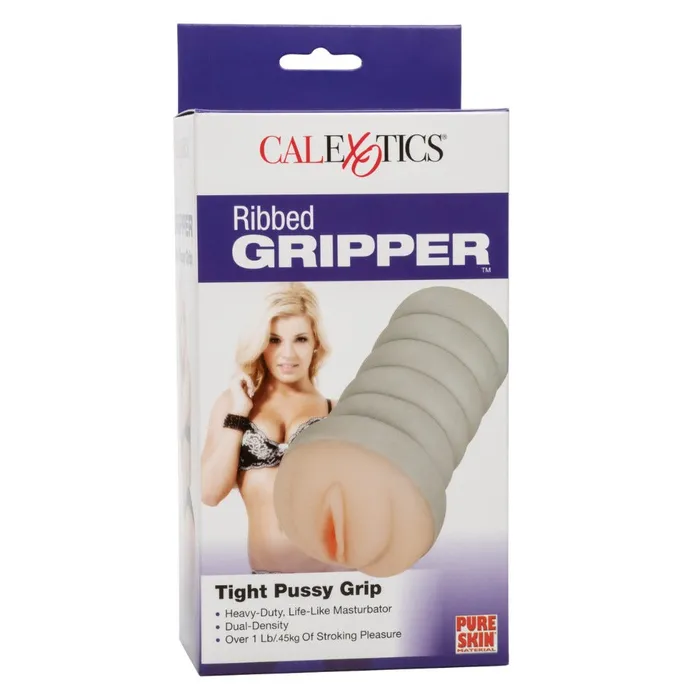 Ribbed Gripper Tight Pussy Grip Ivory Stroker California Exotic Male Sex Toys