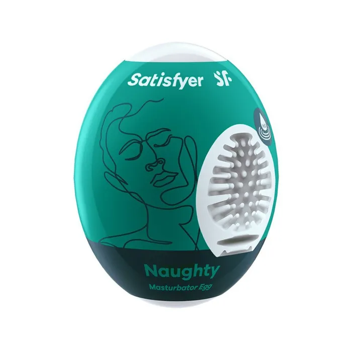 Satisfyer Naughty Discreet Embossed Egg Masturbator Satisfyer Male Sex Toys