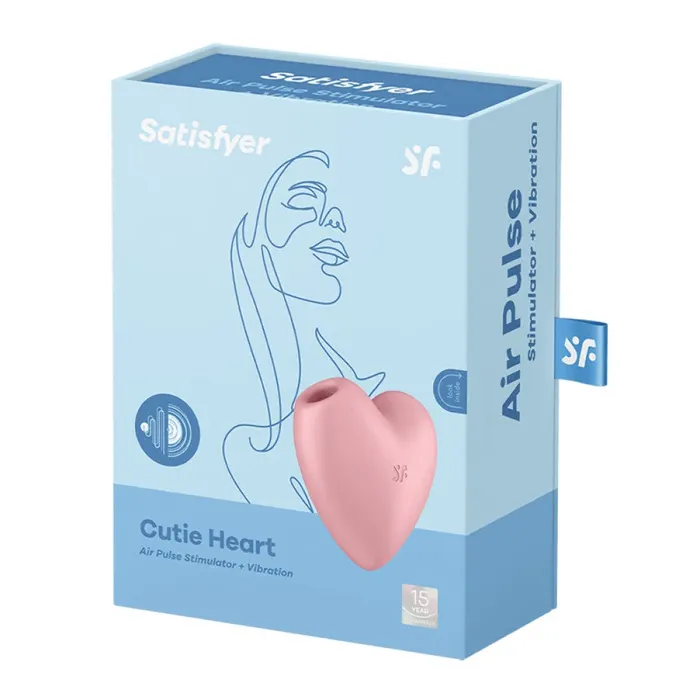 Satisfyer Satisfyer Cutie Heart Air Pulse Vibrator Pink Vibrators