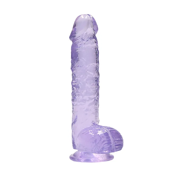 Shots Toys RealRock 6 Inch Purple Realistic Crystal Clear Dildo Dildos