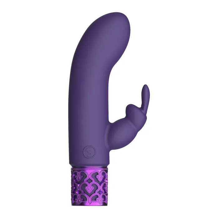 Shots Toys Royal Gems Dazzling Rechargeable Rabbit Bullet Purple Vibrators