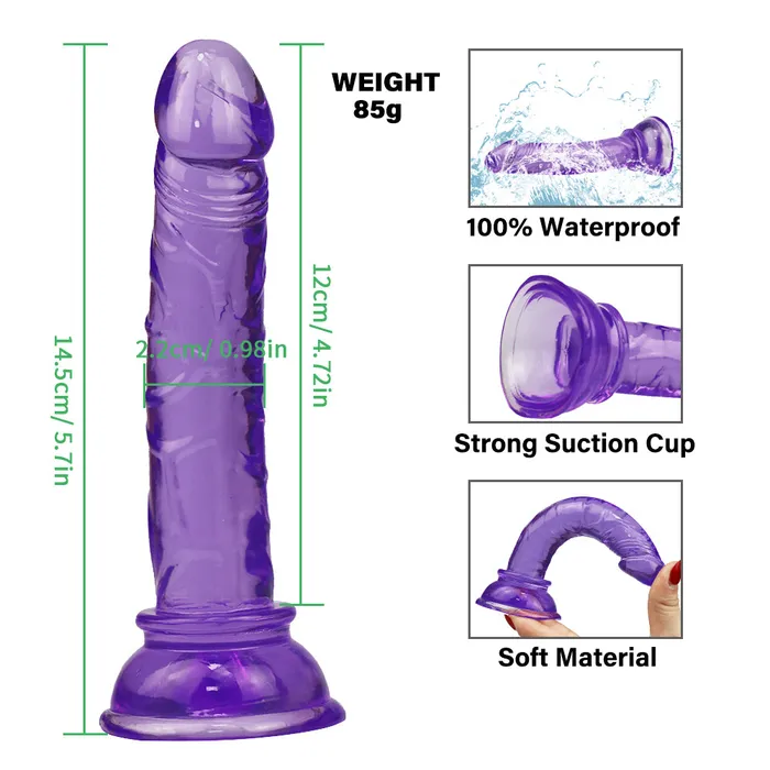  Small purple dildo small Suction Cup Dildos