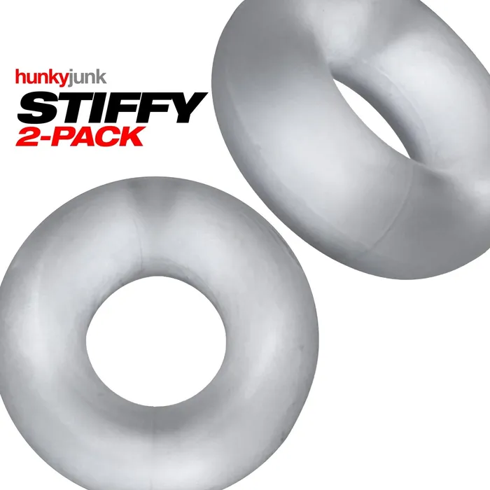 STIFFY 2pack bulge cockrings CLEAR ICE Hunkyjunk Anal