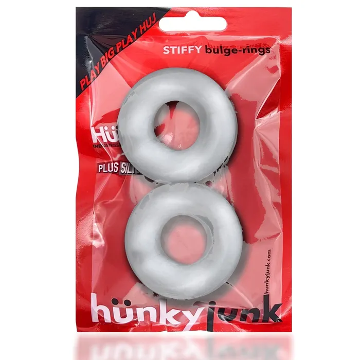 STIFFY 2pack bulge cockrings CLEAR ICE Hunkyjunk Anal