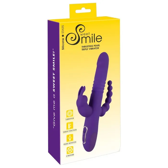 Sweet Smile Triple Multifunctional Silicone Vibrator You2Toys Vibrators