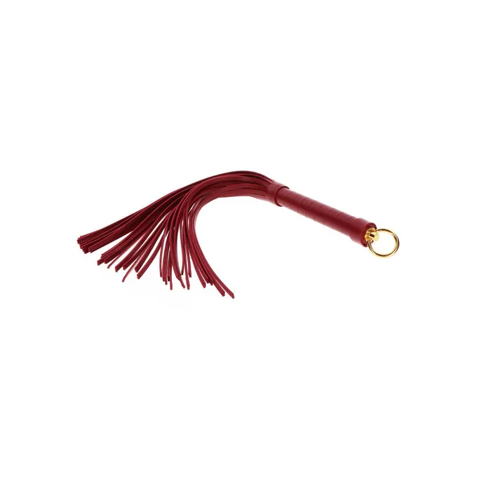 Taboom Taboom Flogging Whip with Fringes Burgundy Male Sex Toys