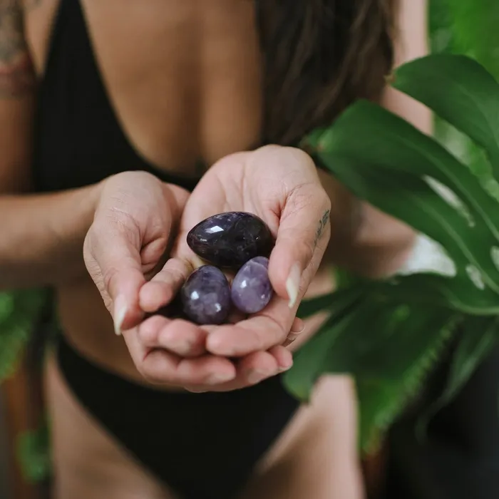 TAE Feminine Wellness Anal AMETHYST YONI EGGS SET OF 3