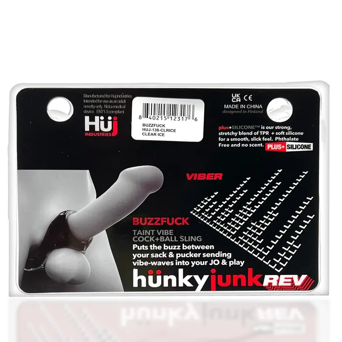 Vibrators BUZZFUCK sling with taint vibe TAR ICE Hunkyjunk