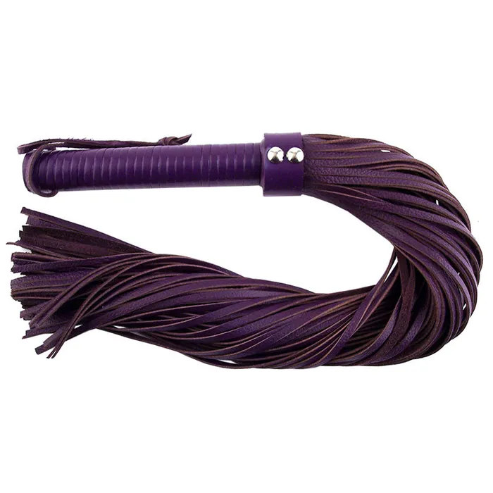 Vibrators Rouge Garments Purple Leather Flogger