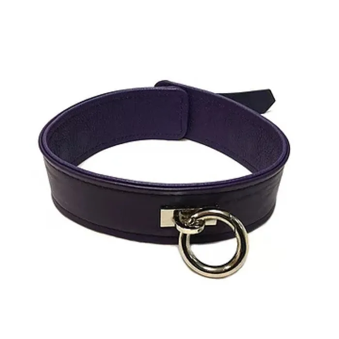 Vibrators Rouge Garments Purple Leather ORing Collar