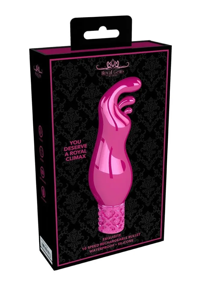 Vibrators Shots Toys Royal Gems Exquisite Rechargeable Bullet Pink