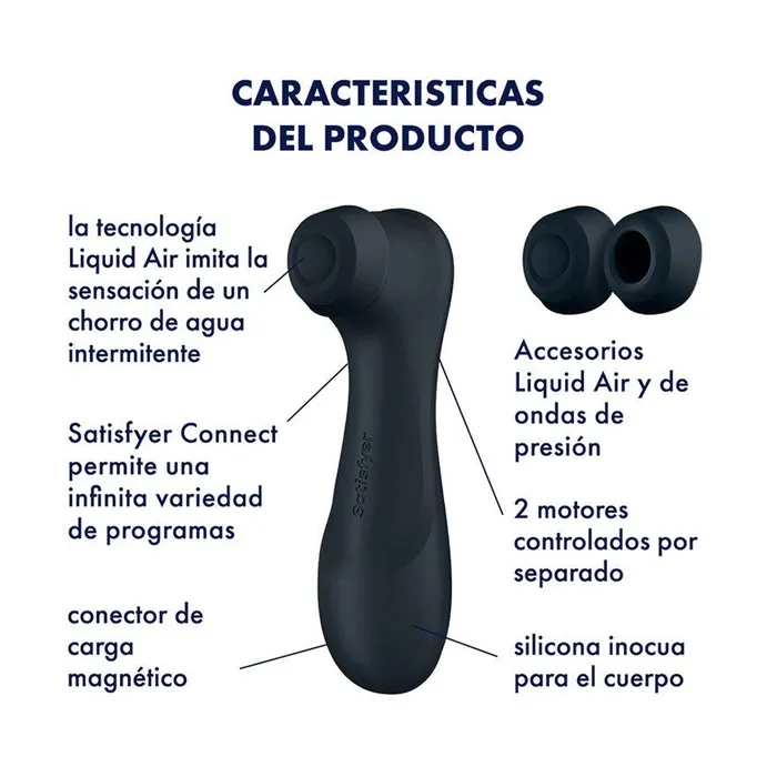 Vibrators Suction stimulator with vibrations and App Satisfyer Pro 2 Generation 3 black Satisfyer