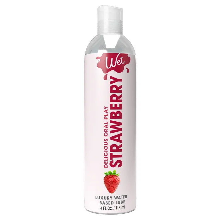 Wet Vibrators Strawberry 4 Fl Oz 118 ml