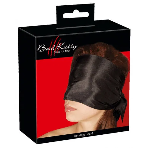 Anal Black Satin Blindfold Bad Kitty