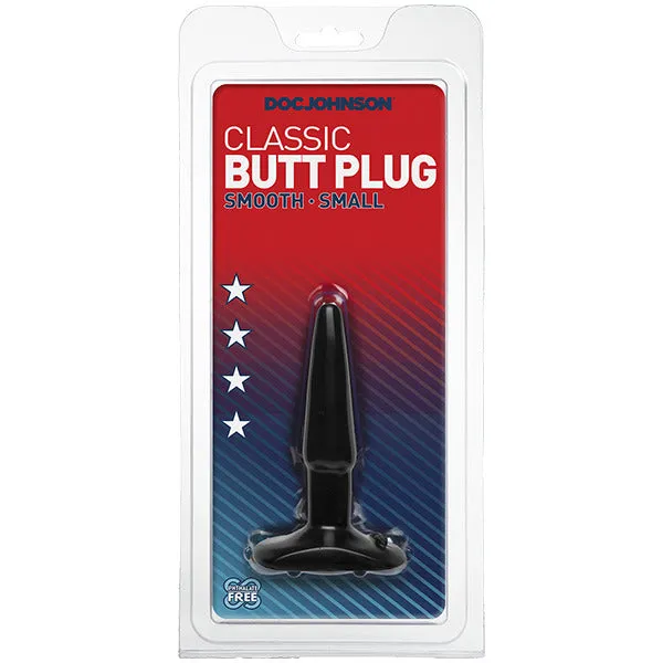 Anal Doc Johnson Classic Smooth Butt Plug Small Black