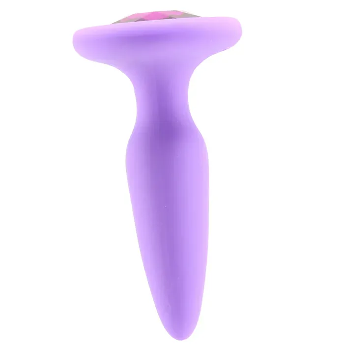 Anal Glams Mini Purple Gem Silicone Butt Plug sextoysvancouver