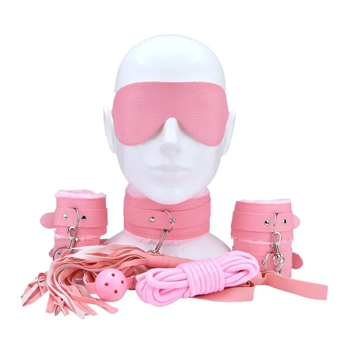 Bound to Play Beginners Bondage Kit Pink 8 Piece Bound To Play Couples