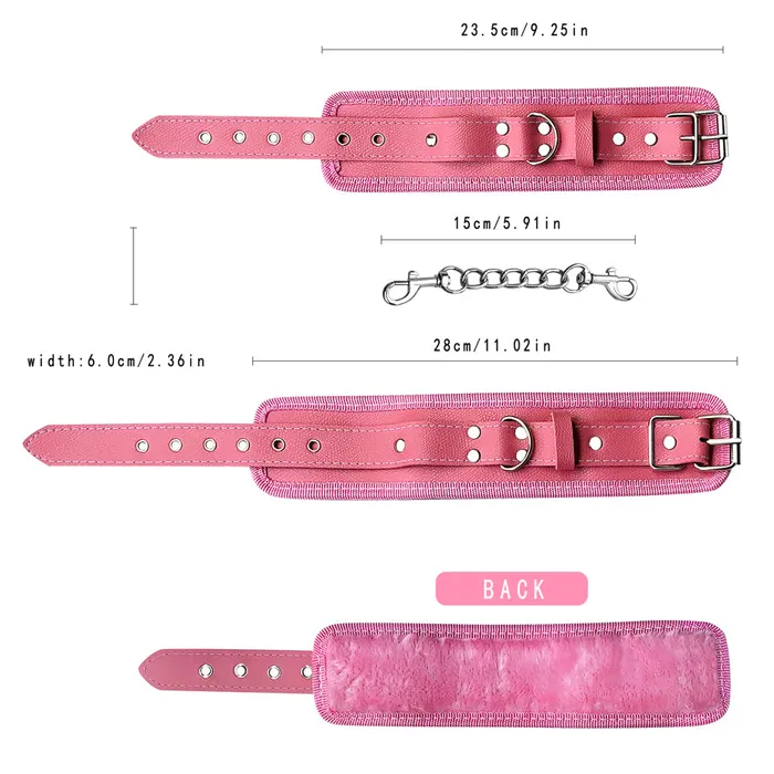 Couples SexyPlay BDSM 14Piece Restraint Bondage Kit Pink Fetish Play Set