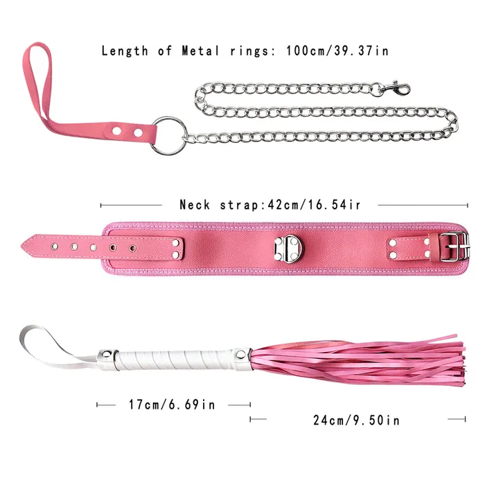 Couples SexyPlay BDSM 14Piece Restraint Bondage Kit Pink Fetish Play Set