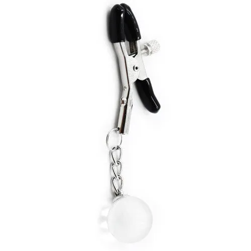 Dildos Nipple clamps with chain clear decorative balls Naughty Toys