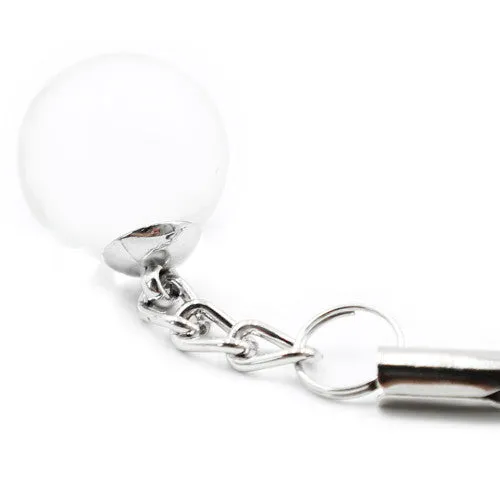 Dildos Nipple clamps with chain clear decorative balls Naughty Toys