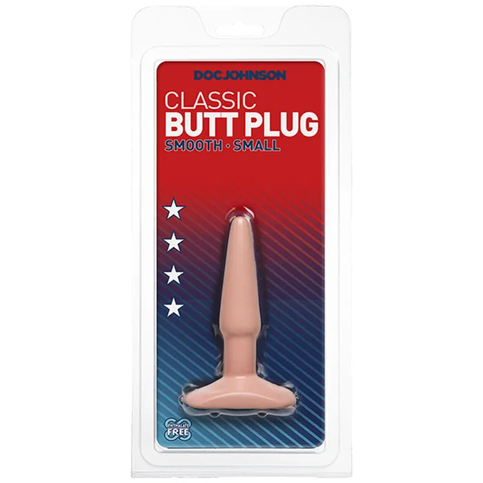 Doc Johnson Classic Smooth Butt Plug Small Flesh Pink Anal