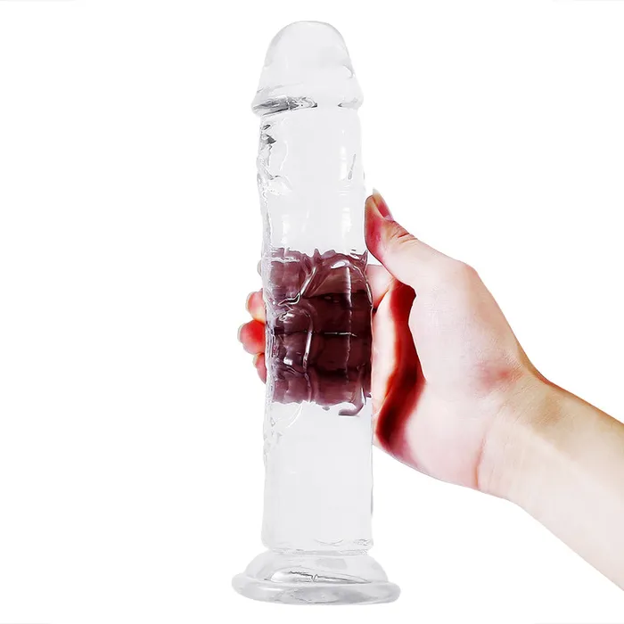 DY Crystal Jelly Realistic Dildo Clear 6 Size Optional DAYU Dildos