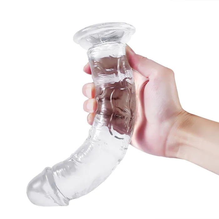 DY Crystal Jelly Realistic Dildo Clear 6 Size Optional DAYU Dildos