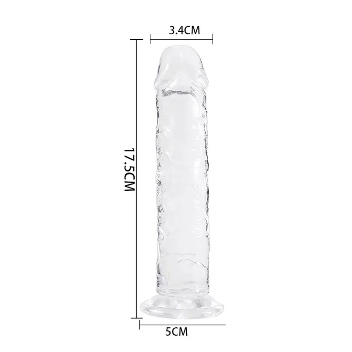 DY Crystal Jelly Realistic Dildo Clear 6 Size Optional DAYU Dildos