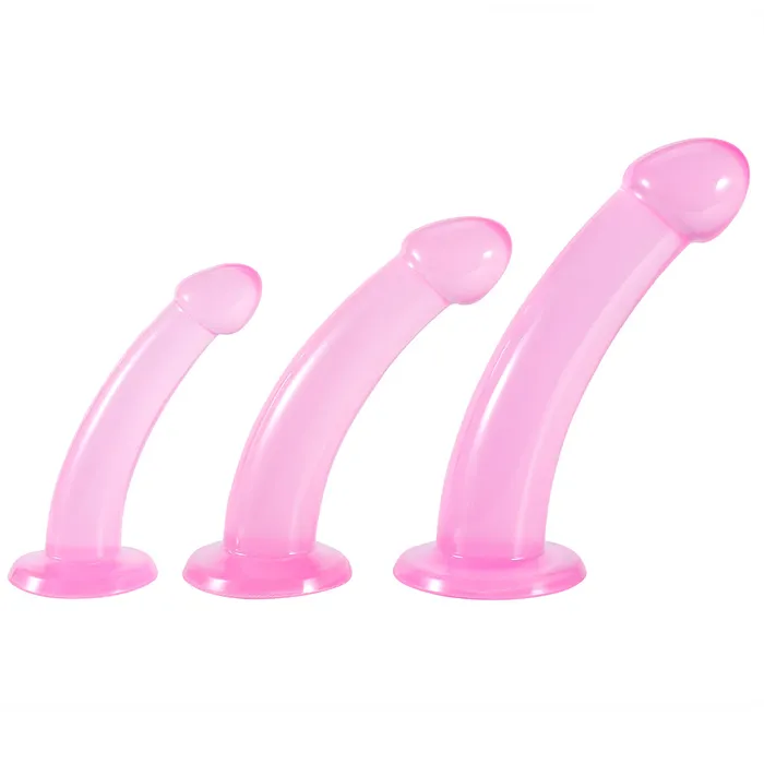 DY Pink Crystal Butt Plug Dildo 3 Size Options for Comfortable Fit DY Anal