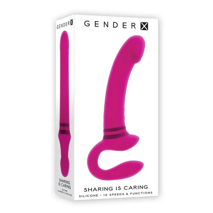 Evolved Sex Toys Female Sex Toys Gender X Sharing Is Caring Rechargeable Silicone Dual Vibrator