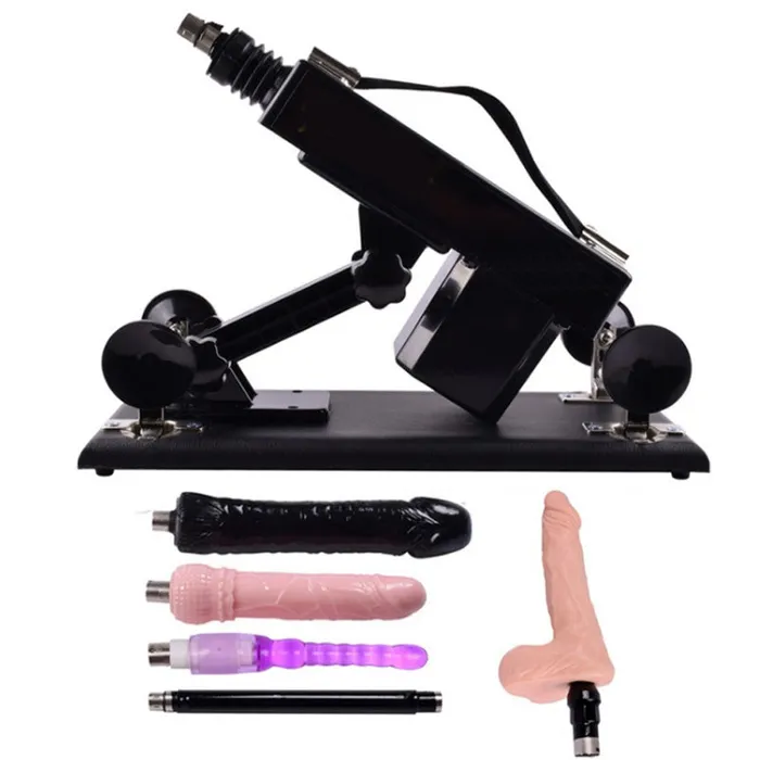 Female Sex Toys A6C Auto Thrusting Sex Machine with 5 Attachments Kit SexyPlay