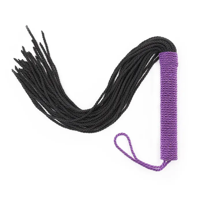 GN 50cm Faux Leather Tassels Bondage Flogger PurpleBlack Couples