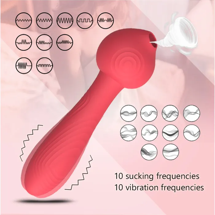 JRL Oral Suction GSpot Vibrator Dildo Purple Pleasure Stimulator JRL Female Sex Toys