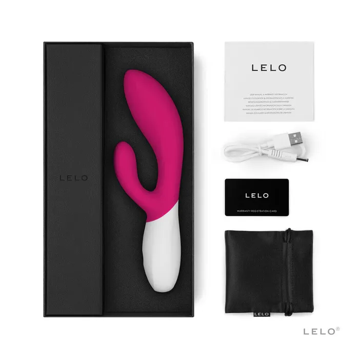 Lelo Lelo Ina Wave 2 Luxury Rechargeable Vibe Cerise Vibrators