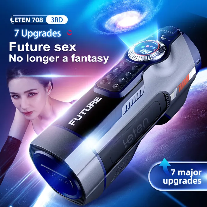 LETEN Male Sex Toys LETEN Future 708 III Bluetooth Male Masturbator Auto Telescopic Heating Moan Suction