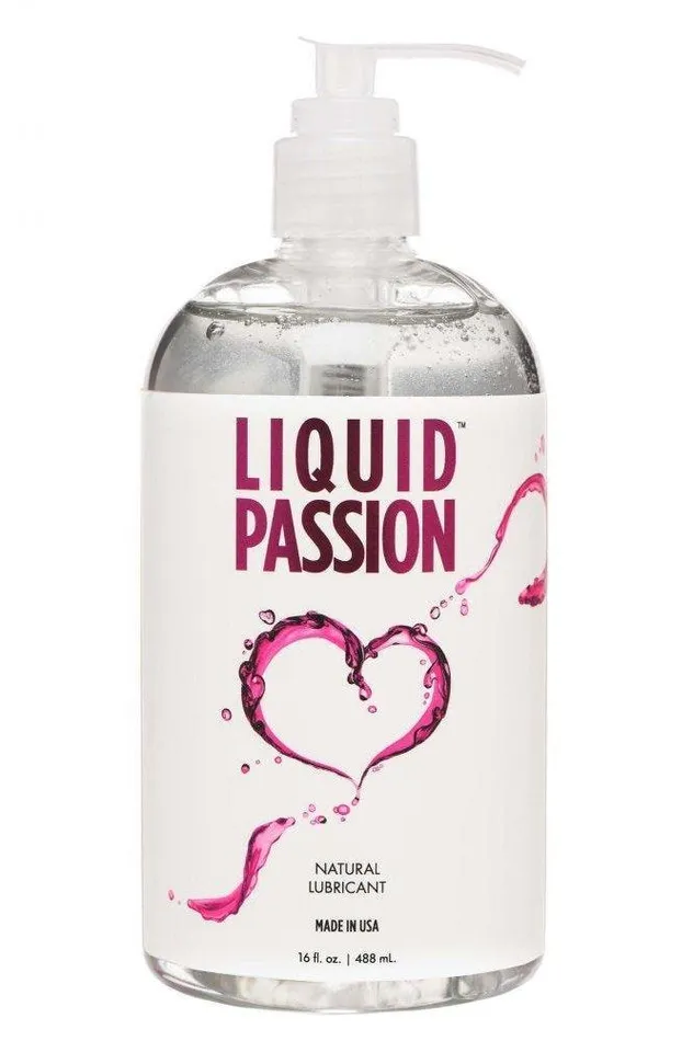 Liquid Passion Natural Lubricant 8oz 16oz 34oz Sex On the Go Sexual Health Wellbeing